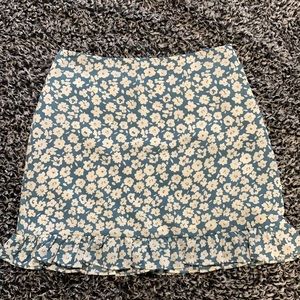 Floral Pink Lily Side zip skirt